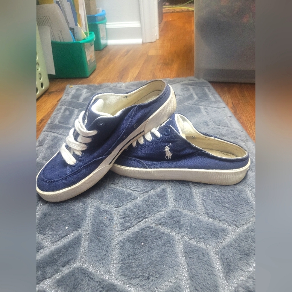 Polo slip on canvas sneakers